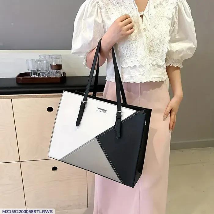 Women's PU Leather Plain Tote Bags